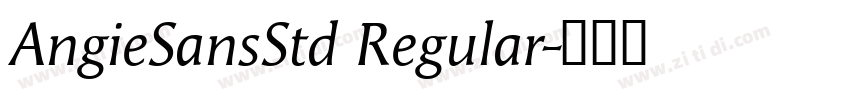 AngieSansStd Regular字体转换